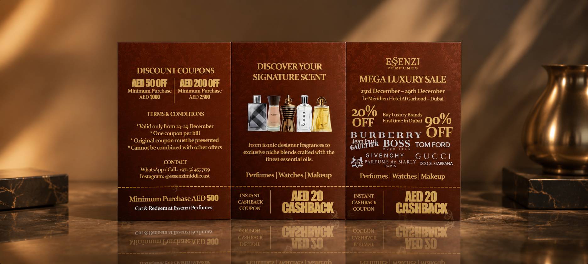 Premium custom flyers and brochures printed by Formset Advertising showing vibrant full color gloss finish and professional tri-fold design
