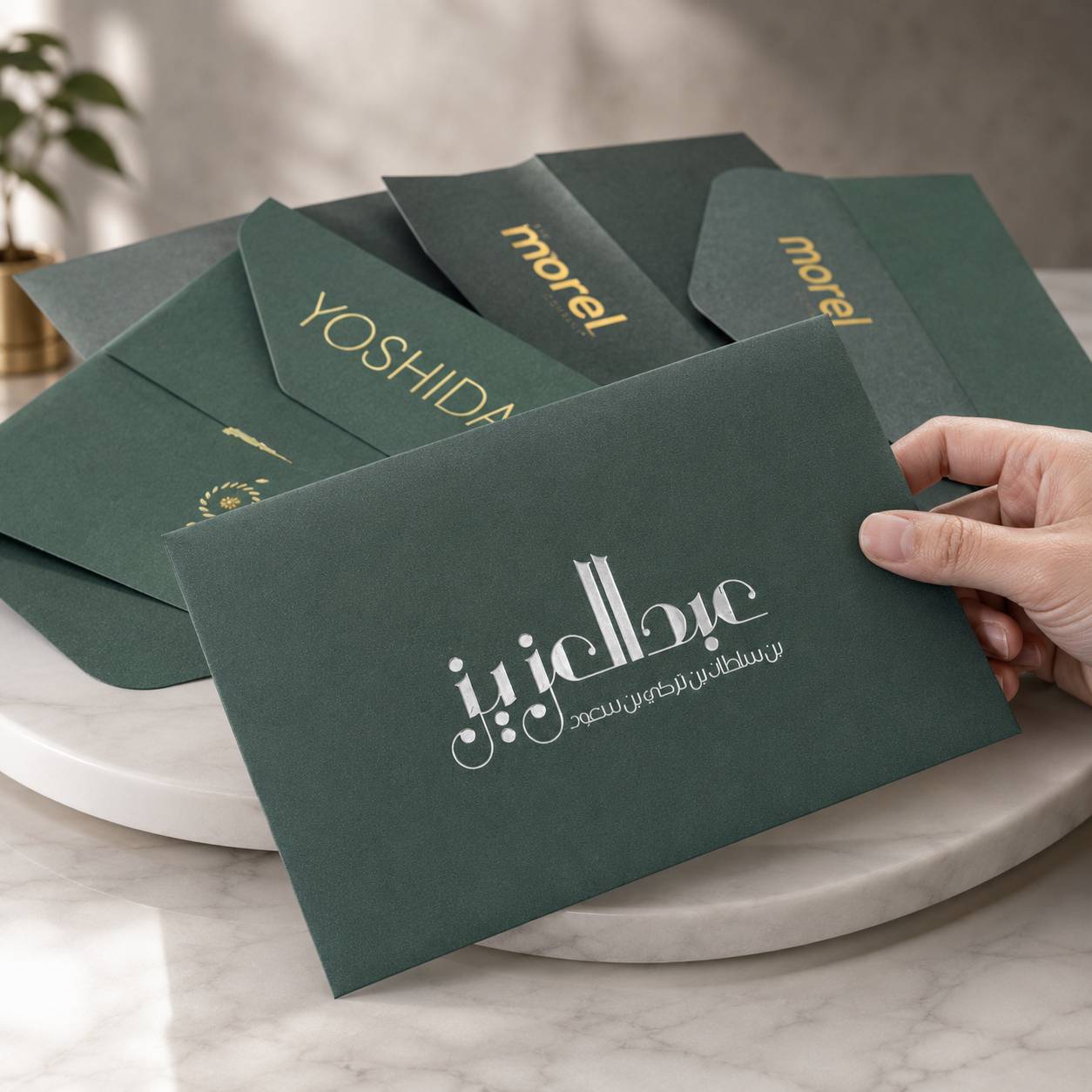 Custom printed security envelopes with foil stamping and window die cuts